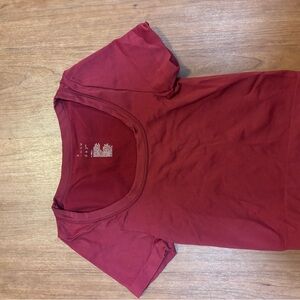 Maroon Tight Cropped Top Tee